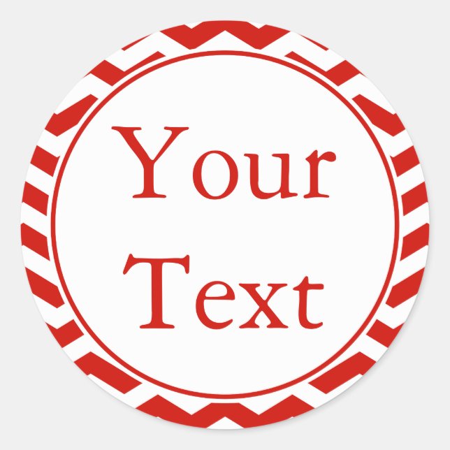 Cherry Red & White Sticker oder Label mit benutzer (Vorderseite)