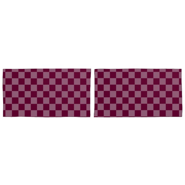 Cherry Schachbrett Zwei Tone Pillowcases HAMbyWG Kissenbezug (Vorderseite-Set)