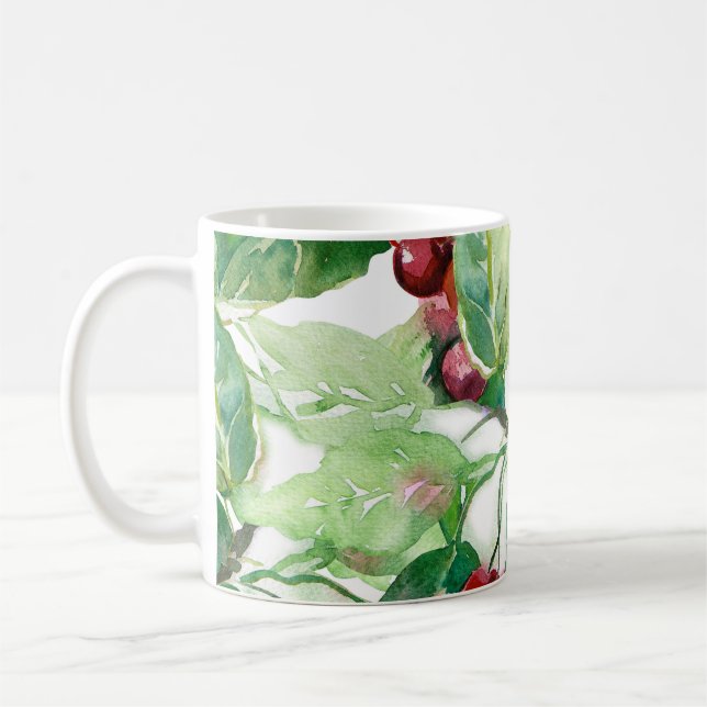 Cherry Seamless Pattern Kaffeetasse (Links)
