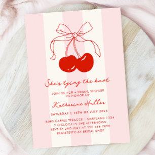 Cherry She's The Knot Brautparty Einladung