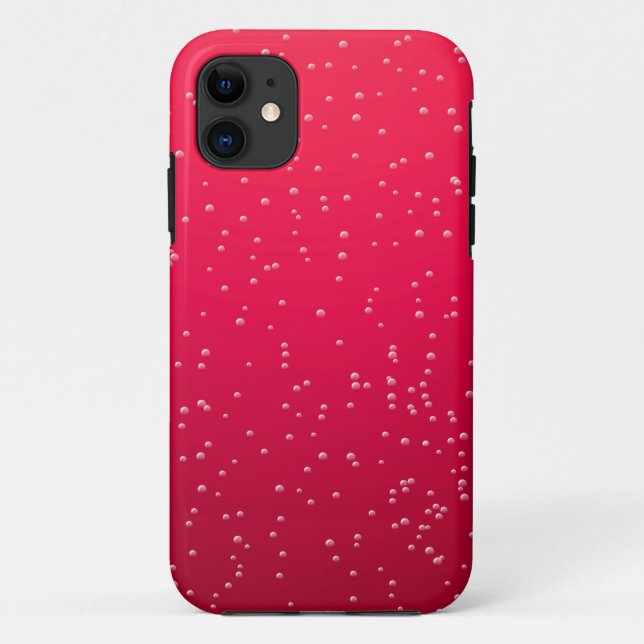 Cherry Soda mit winzigen Bläschen Hintergrundkunst Case-Mate iPhone Hülle (Rückseite)