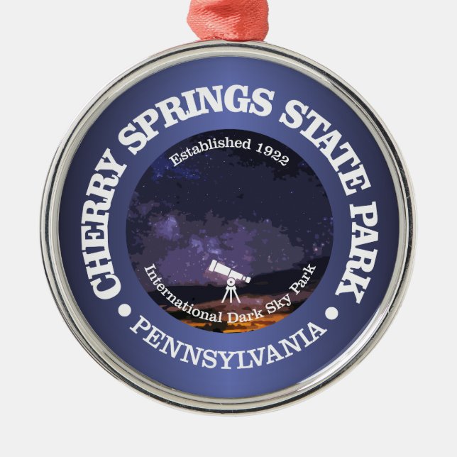 Cherry Springs SP Ornament Aus Metall (Vorne)