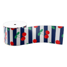 Cherry Stripe Muster - Retro Fruit Gift & Decke