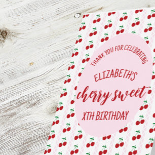 Cherry Süßer Geburtstag Dankeskarte