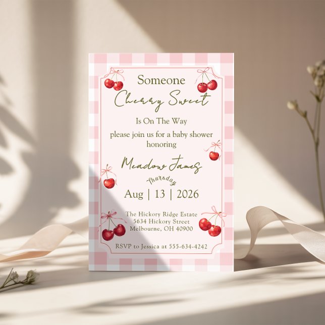 Cherry Sweet - Baby Shower Invitation (Créateur téléchargé)