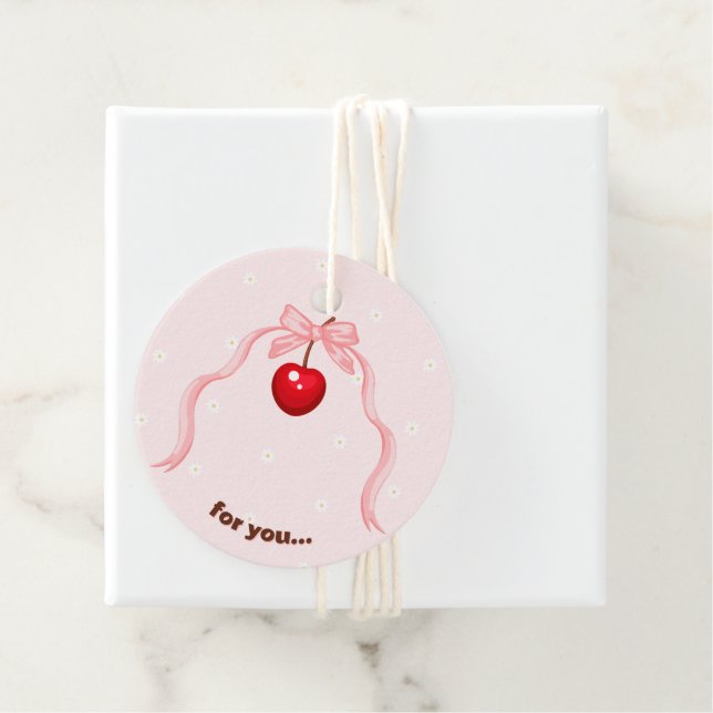Cherry Sweet Birthday Geschenkanhänger (Beispiel)