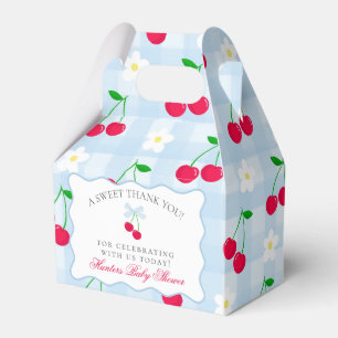 Cherry Sweet Blue Coquette Baby Showbox Geschenkschachtel