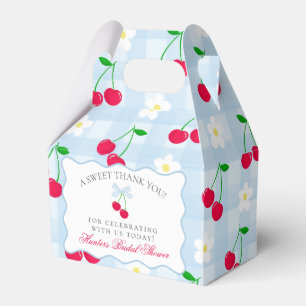 Cherry Sweet Blue Coquette Brautparty Fevor Box Geschenkschachtel
