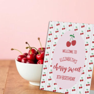 Cherry Sweet Geburtstag Sockelschild