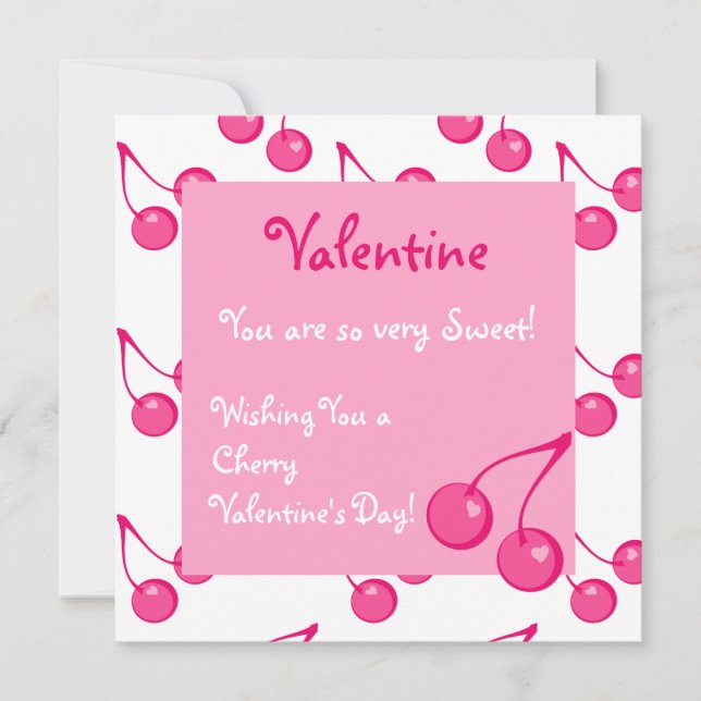 Cherry Sweet-Hearts Feiertagskarte (Vorderseite)