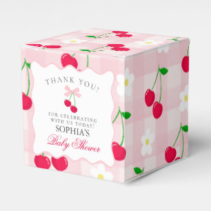 Cherry Sweet Pink Coquette Babydusche Gefälligkeit Geschenkschachtel