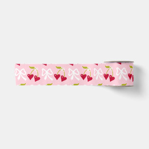 Cherry Sweet Preppy Pink und Red Teen Kids Girl Satinband