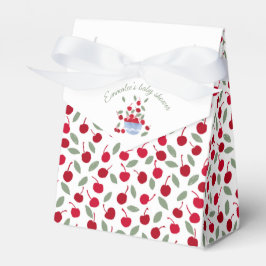Cherry Theme Watercolor Babydusche Geschenkschachtel