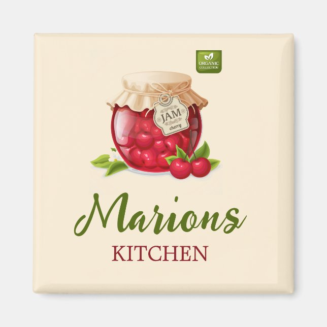Cherry Themed Custom Kitchen Magnet (Vorne)