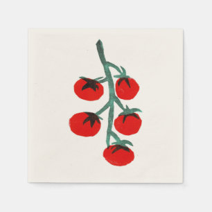 Cherry Tomato Italienischer Sommercocktail Napkins Serviette