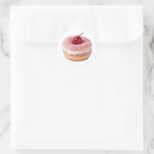 Cherry-Topped Coconut Runder Aufkleber