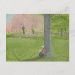Cherry Tree Sketcher - Zentralpark Postkarte
