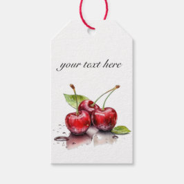 Cherry Trio in Wasserfarbe, nach Maß Geschenkanhänger