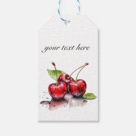 Cherry Trio in Wasserfarbe, nach Maß Geschenkanhänger