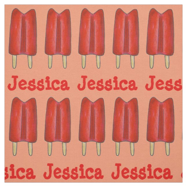 Cherry Twin Pop Red Popsily Ice Lollies Summer Stoff (Muster)