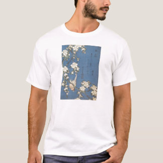 Cherry und Bullfinch, Hokusai, 1834 T-Shirt