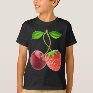 Cherry und Erdbeere zusammen T-Shirt