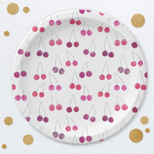 Cherry Watercolor Pappteller