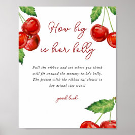 Cherry, wie groß ist ihr Baby-Duschspiel Poster