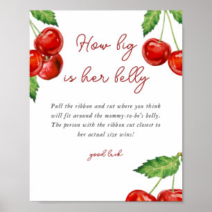 Cherry, wie groß ist ihr Baby-Duschspiel Poster