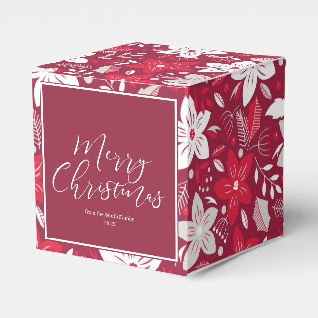 Cherry Wine Christmas | Benutzerdefiniert Geschenkschachtel (Vorderseite)