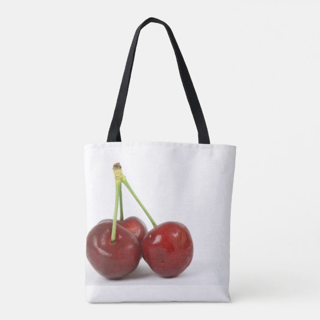 Cherrys- Leinwand-Tasche Tasche (Rückseite)