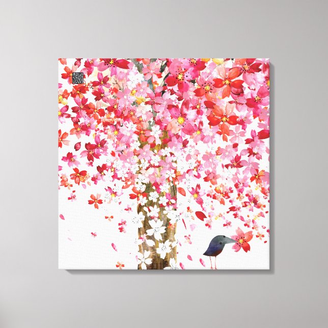 Cherrytreebird Leinwand (Vorderseite)