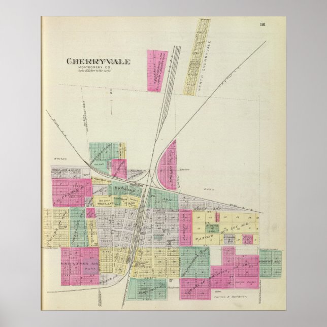 Cherryvale, Landkreis Montgomery, Kansas Poster (Vorne)