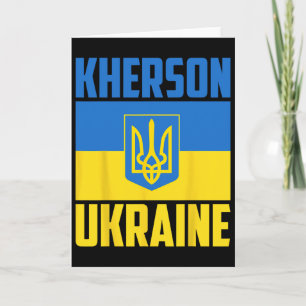 Cherson Ukraine Ukrainische Siegesflagge Blau Gelb Karte