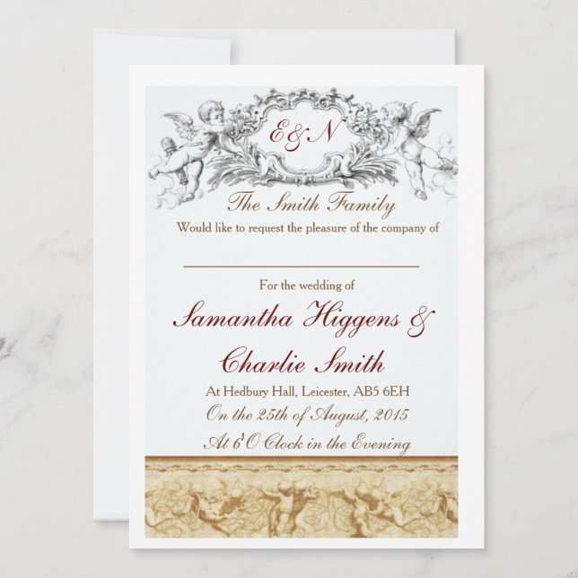 Cherub Abend Einladung (Rückseite)