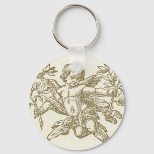 Cherub Angel (Creme) Schlüsselanhänger