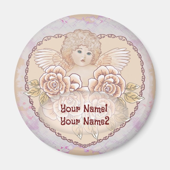Cherub Angel Heart Magnet (Vorne)