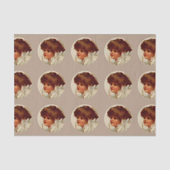 Cherub Angel Tissue Paper Seidenpapier (Vorderseite)