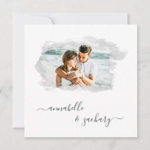 *~* Cherub Banner QR FOTO AR6 RSVP Hochzeits Einla Einladung