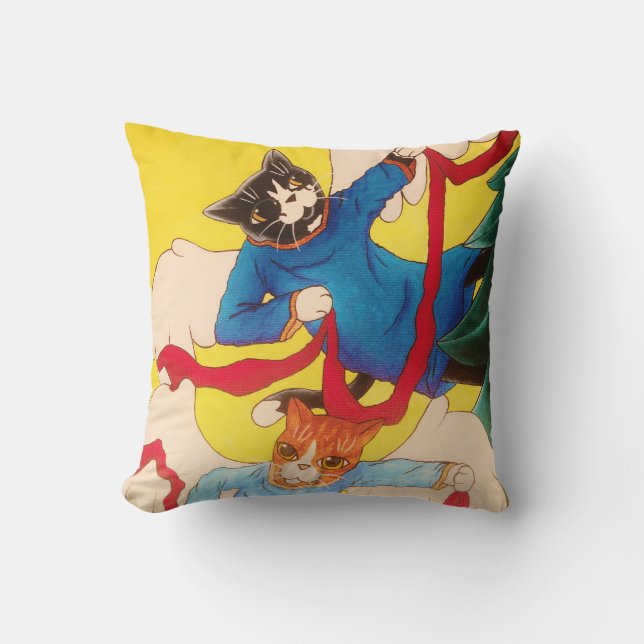 Cherub Cats Kissen (Vorderseite)