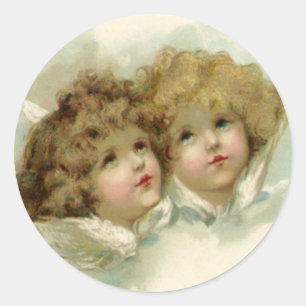 Cherub Engel Runder Aufkleber