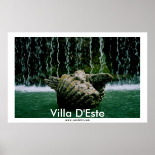 Cherub in Brunnen der Villa D'Este Poster