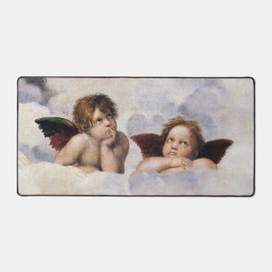 Cherubim, geflügelte Engel Gemälde von Raffael Schreibtischunterlage