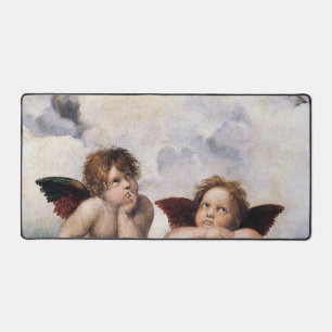 Cherubinen, geflügelte Engel Gemälde von Raffael Schreibtischunterlage