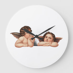 Cherubs Große Wanduhr