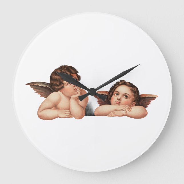 Cherubs Große Wanduhr (Vorderseite)