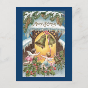 Cherubs Hanging Bells Vintage Weihnachten