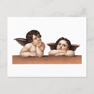 Cherubs nach Raphael (1890). Postkarte
