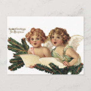 Cherubs Singing Carols Postkarte