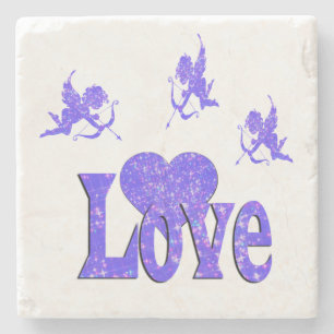 Cherubs und Liebe Herz, Steinuntersetzer